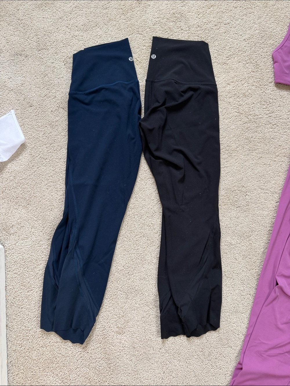 lululemon athletica Performance Leggings in Navy and Black